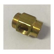 Rehau - 264639-001 - Connection block 1M - 3/4F with Out 1/2F - manifold 1000 - Brass - yellow