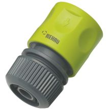 Rehau - Profi Schnellkupplung 3/4 Zoll Gartenschlauch Anschluss - Schnellverbinder, Kunststoff Grau/grün