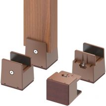 Rehausseurs de lit et de Meubles réglables avec Pince à vis, 4Pcs rehausseurs de lit réglables de 5 cm, Heavy Duty Tables de canapé Rehausseurs de