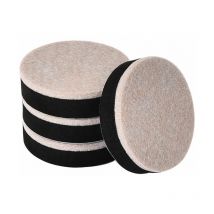 Rehausseurs de Fontainebleau Meubles Table Pied 4 Pièces Diamètre : 63,5 mm Hauteur : 16,5 mm Rehausseurs de Lit Peut être Utilisé en Piles Hauteur