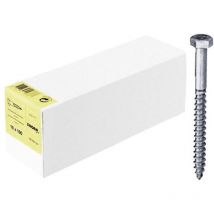 Din 571 Holzschrauben, 12 x 300 Stahl verzinkt, Außensechskant, Grobgewinde - Reidl