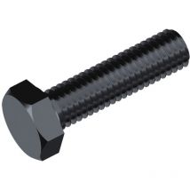 Din 933 Sechskantschraube mit Gewinde bis Kopf m 12 x 140 8.8 blank - Reidl