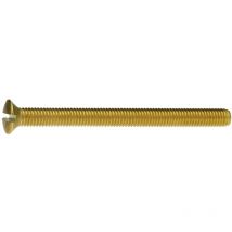 Din 964 Linsensenkschraube mit Schlitz m 8 x 60, Messing blank - Reidl