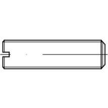 Reidl Iso 4766 Gewindestifte M8x50, Mit Schlitz/kegelkuppe, Messing Blank