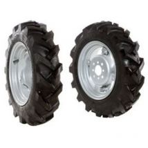 Reifenpaar 4.00-10' mit verstellbarer Scheibe für Gehtraktor Nibbi BRIK3