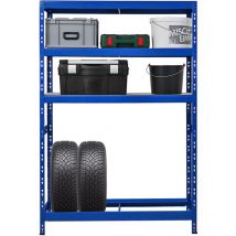 Proregal-regale Günstig Kaufen - tagère à pneus Tiger HxLxP 180x120x40 cm jusqu'à 6 pneus sur 1 niveau + 3 rangements Bleu