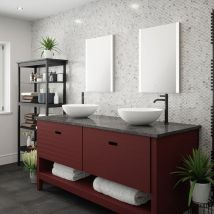 Fnx Bathrooms - Reims Tunable led Mirror - 500 x 700 x 41mm IP44 Rated Diffused Border Dimmable Demister