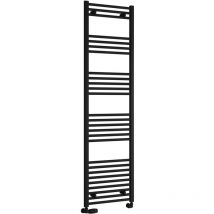 Reina - Capo Straight Heated Towel Rail 1800mm h x 600mm w - Black