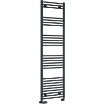 Capo Straight Heated Towel Rail 1800mm h x 500mm w - Anthracite - Reina