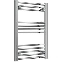 Reina - Capo Straight Heated Towel Rail 800mm h x 500mm w Chrome