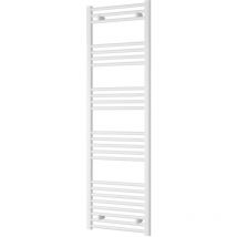 Reina - Capo White Electric Towel Rail 1600mm High x 400mm Wide (+ Chrome Thermostatic Touch Element)