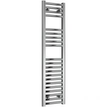 Diva Chrome Electric Towel Rail 1200mm High x 300mm Wide (+ Chrome Weekly Program Element) - Reina