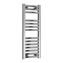Reina Diva Chrome Electric Towel Rail 800mm High x 300mm Wide (+ Chrome Mini Round Element)