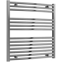 Diva Chrome Electric Towel Rail 800mm High x 750mm Wide (+ Chrome Weekly Program Element) - Reina