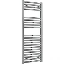 Reina - Diva Curved Chrome Electric Towel Rail 1200mm High x 450mm Wide (Standard Element)