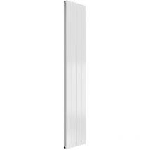 Reina - Flat Double Designer Vertical Radiator 1600mm h x 292mm w - White