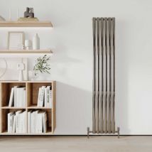Neva Designer Radiator 1800mm h x 354mm w Single Chrome - Reina
