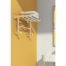 Reina Troisi Polished Stainless Steel Designer Heated Towel Rail 294mm x 532mm Electric Only - Standard