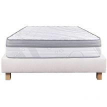 Altobuy - reinald - Ensemble Matelas Ressorts Ep.26cm + Sommier Tapissier Beige 140x190 cm