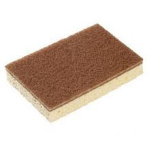 Reinigungsschwamm Sponrex 100 12,8 x 8,4 x 2,6 cm (b x h x t) Zellulose 100 recycelte Fasern braun/weiß 10 St./Pack.