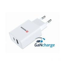 Reiseladegerät Leistungsabgabe 30w 1x usb-c + 1x usb weiß