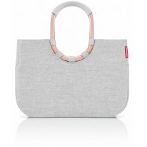 Reisenthel Loopshopper L - Stabile Tasche Mit Praktischen Fächern Aus Recycelten Pet-flaschen - Charmantes Und Wasserdichtes Design, Couleur:sky Rose