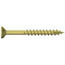 Spanplattenschrauben Aktion 4,0 x 50 verzinkt, pz Beutel 100 Stück 1 x gleitbeschichtet, verpackt a 100