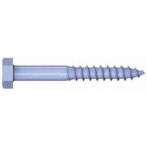 Schlüsselschrauben verzinkt, 8 x 60 Paket 100 Stück din 571 Stahl, verzinkt, blau passiviert.