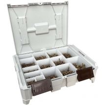 Reisser SSC1 2115pc Crate Mate Case with 14 Sizes of Cutter Screws - CSK Pozi ZYP Wood Screws