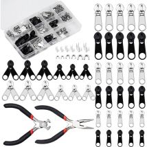 Reißverschluss-ersatz, 12er-pack Reißverschluss-reparatursets, Abnehmbare Reißverschlüsse Für Kleidung, Gepäck, Rucksäcke Und (171 Reißverschlusssets)
