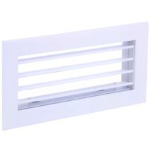 Rejilla Aluminio Simple Deflexión Horizontal Aire Acondicionado Medidas Rejillas: 300x200