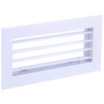 Rejilla Aluminio Simple Deflexión Horizontal Aire Acondicionado Medidas Rejillas: 300x150