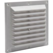 Rejilla atornillar con cierre 15x15 cm plastico blanco