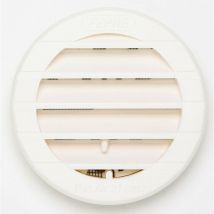 Rejilla de ventilación en abs natural Diam.9,8 cm Centrale Brico