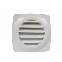 Ferreteria Y Prensas - Rejilla de ventilación abs natural, L.13,8 x L.13,8 cm Centrale Brico