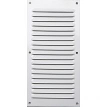 Rejilla de ventilación de aluminio lacado, L.20 x L.10 cm Centrale Brico