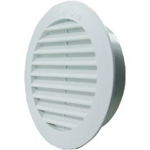 Rejilla de ventilación 80x80 en abs blanco de incasso