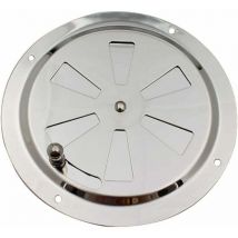 Ontway - Rejilla de ventilación redonda, ventilación de aire ajustable, ventilación de aire de acero inoxidable, entrada y salida de aire de 125 mm