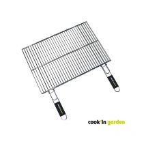Rejilla doble rectangular (60x40cm) - Cook in Garden