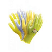 Reis - RPOLICOLOR6 - Guantes de protección con diseño de dragón, color amarillo, naranja, verde, azul claro, 6 tamaños, 12 unidades