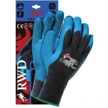 Rwdm Dragon - Guantes de protección (talla m, 6 unidades), color negro y azul - Reis