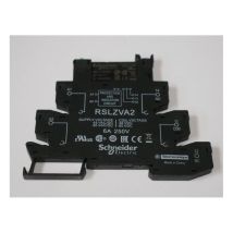 Relais d'interface pcb embrochable 1OF 6A 48Vac-dc monté sur embase bornes à vis sur rail din Harmony Relay rsl schneider