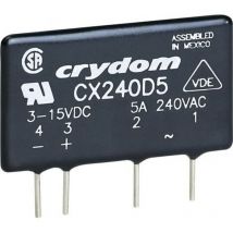Relais à semi-conducteurs CX380D5 5 a Tension de contact (max.): 530 v/ac à commutation au zéro de tension 1 pc( - Crydom