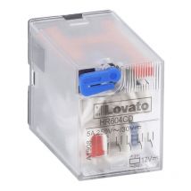 Relais industriel Lovato 5A 4 interrupteurs 24VDC + led HR604CD024