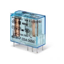 Relais de puissance Finder 1 rt, bobine 12V c.c. Montage sur ci ( Prix pour 1 )