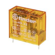 40.52.8.006.0000 Relais pour circuits imprimés 6 v/ac 8 a 2 inverseurs (rt) 1 pc(s) Y528843 - Finder