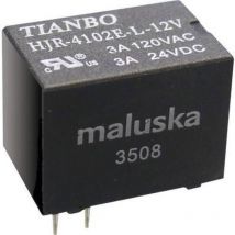 Tianbo Electronics - HJR-4102-L-12VDC-S-Z Relais pour circuits imprimés 12 v/dc 5 a 1 inverseur (rt) 1 pc(s) X50109
