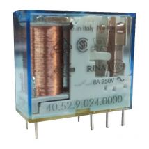 Mini Relais Finder 2 échanges 8A bobine 24VDC continu 405290240000