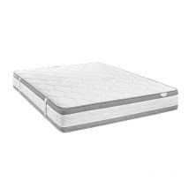 Matelas emily mousse et mémoire de forme hauteur 27cm Total Rest - 160x190 cm - Blanc - Relax
