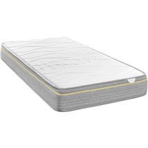 Matelas mousse olivia hauteur 18cm Confort Total - 105x182 cm - Blanc - Relax